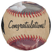 おめでと素朴うGRAD卒業記念キャップ2写真 ソフトボール (裏面)