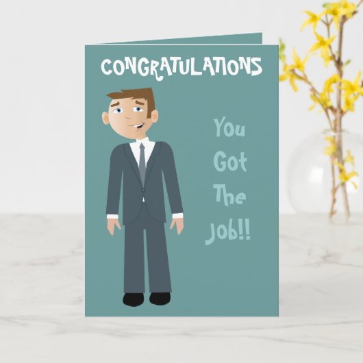 おめで得とう カード (黄色い花)