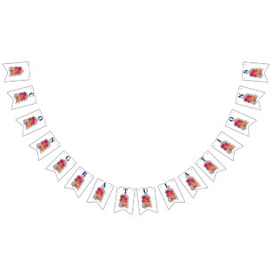 『おめで結婚とう』バンティングバナー バンティングフラッグ