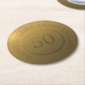 おめで結婚とう ラウンドペーパーコースター (アングル)