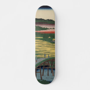 おもかげ橋ヴィンテージ浮日本の世絵 スケートボード