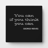 おもしし考えい。やる気を起こさせる フォトプラーク (正面)