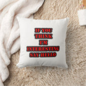 おもしし考えて面白いハロー クッション (ブランケット)