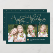 おもしろいあいさつ編集可能なカラー休日写真カード シーズンカード (正面/裏面)