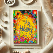 おもしろいあなたの人生は賛美フローラ勇気付けられる カード