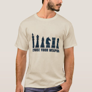 おもしろいあなたの武器のチェスのオタクのユーモアのデザインを選んで Tシャツ