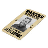 おもしろいあなたの顔を追加し、文字カウボーイはポスターを求め、 マグネット (左側)