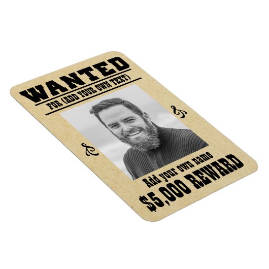 おもしろいあなたの顔を追加し、文字カウボーイはポスターを求め、 マグネット (右側)