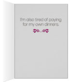 「おもしろいあなたは病気の時は嫌いだ」よくカードを手に入れる (内側 (右))