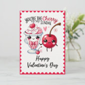 おもしろいあなたは私のサンデバレンタインデーへのさくらんぼ シーズンカード (スタンド正面)