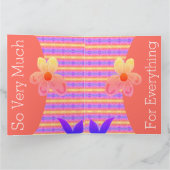 おもしろいありがとう カード (内部)