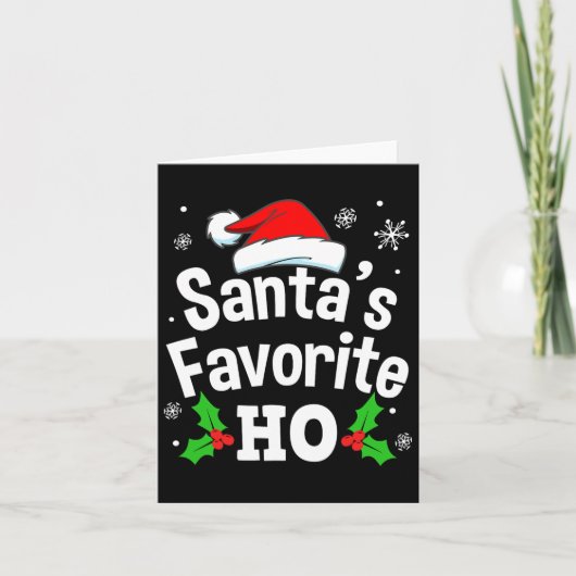 おもしろいいけなダーティ大人パジャマクリスマスティーメンW カード (正面)