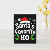 おもしろいいけなダーティ大人パジャマクリスマスティーメンW カード (黄色い花)