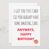 おもしろいいけなハッピーバースデーカード シーズンカード (正面/裏面)