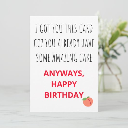 おもしろいいけなハッピーバースデーカード シーズンカード (スタンド正面)