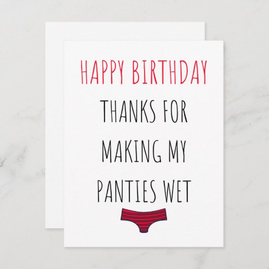 おもしろいいけなハッピーバースデー シーズンカード (正面/裏面)