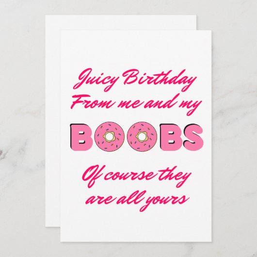 おもしろいいけなハッピーバースデー シーズンカード (正面/裏面)