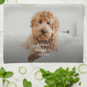 おもしろいいけなペット2枚の写真 キッチンタオル (折り畳み)