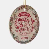 おもしろいいけな写真パーソナライズされた植物一覧 セラミックオーナメント (右)