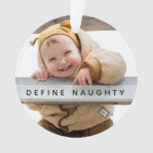 おもしろいいけな定義 |フォトクリスマスツリー オーナメント (正面)