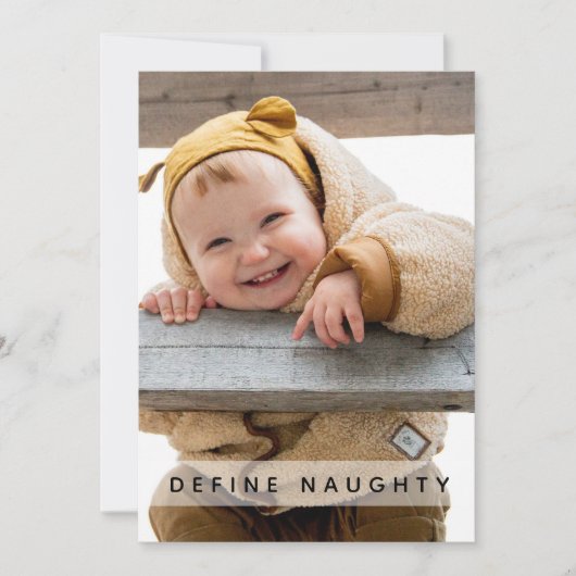 おもしろいいけな定義 |写真クリスマス シーズンカード (正面)