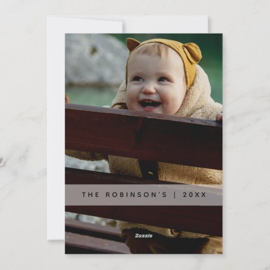 おもしろいいけな定義 |写真クリスマス シーズンカード (裏面)