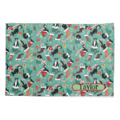 おもしろいいけなChristmasパーソナライズされた Cats Kids 枕カバー (裏面)