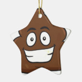 おもしろいうんこ絵文字 セラミックオーナメント (左)