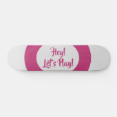 おもしろいおいピンク遊色 スケートボード (横)