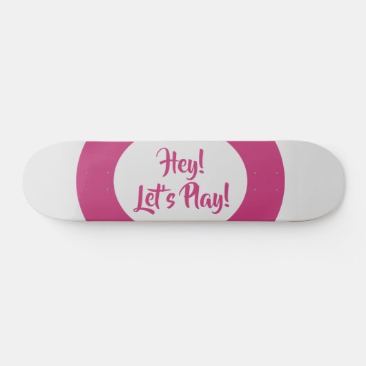 おもしろいおいピンク遊色 スケートボード (横)
