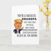 おもしろいおじいちゃん誕生日最高のギフト カード (黄色い花)