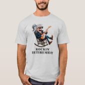 おもしろいおじさんの退職 Tシャツ (正面)
