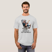 おもしろいおじさんの退職 Tシャツ (正面フル)