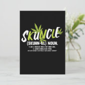 おもしろいおじ weedスモーカー スカンクルおじ ラブギフト 招待状 (スタンド正面)