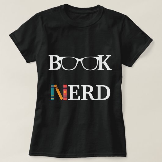 おもしろいおたくの読T-Shir司書への贈り物を予約する Tシャツ (デザイン正面)