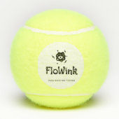 おもしろいおっちょこちょいの顔 テニスボール (裏面)