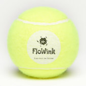 おもしろいおっちょこちょいの顔 テニスボール (裏面)