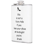 おもしろいおとぎ話シンデレラガラススリッパ フラスク (左)