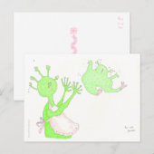 おもしろいおばあちゃんはがき ポストカード (正面/裏面)