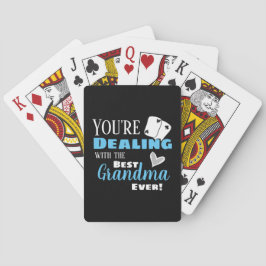 おもしろいおばあちゃん最高ののライトブルーの処理 トランプ