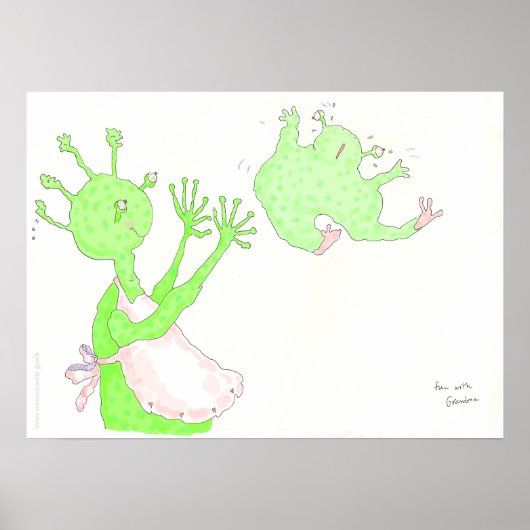 おもしろいおばあちゃん！ ポスター (正面)