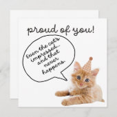 おもしろいおめでとうカード印刷可能 招待状 (正面/裏面)