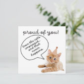 おもしろいおめでとうカード印刷可能 招待状 (スタンド正面)