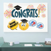 おもしろいおめでとう卒業 横断幕 (トレードショー)
