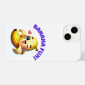 おもしろいおもしろいとギのバナナウインキングデザインよくはしゃぐ Case-Mate iPhoneケース (裏面 (横))