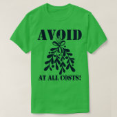 おもしろいおもしろいクリスマスキスをするミーム Tシャツ (デザイン正面)