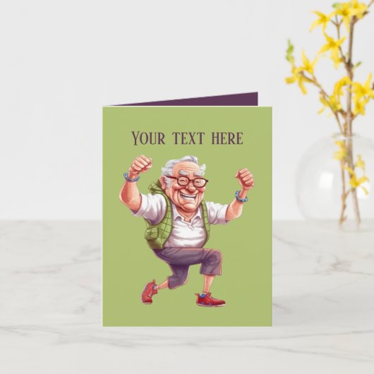 おもしろいおもしろい追加メッセージ カード (黄色い花)