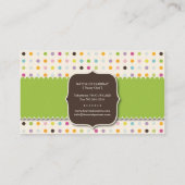 おもしろいおよびお洒落なカップケーキ|のベーカリーの名刺 名刺 (裏面)