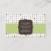 おもしろいおよびお洒落なカップケーキ|のベーカリーの名刺 名刺 (裏面)