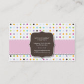 おもしろいおよびお洒落なカップケーキ|のベーカリーの名刺 名刺 (裏面)